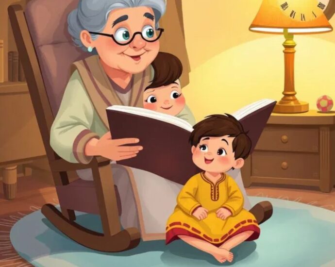 culture heritage important by grandparents to tell stories