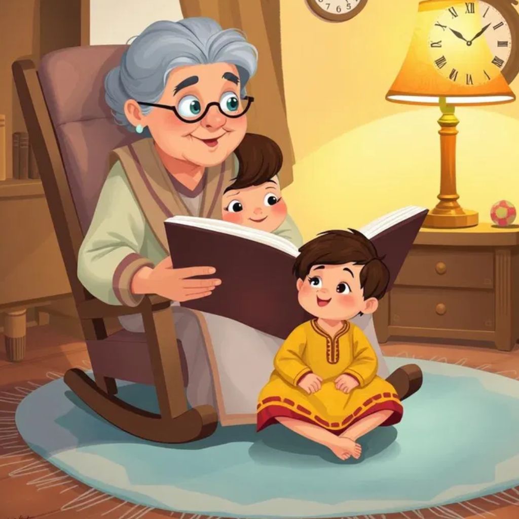 culture heritage important by grandparents to tell stories